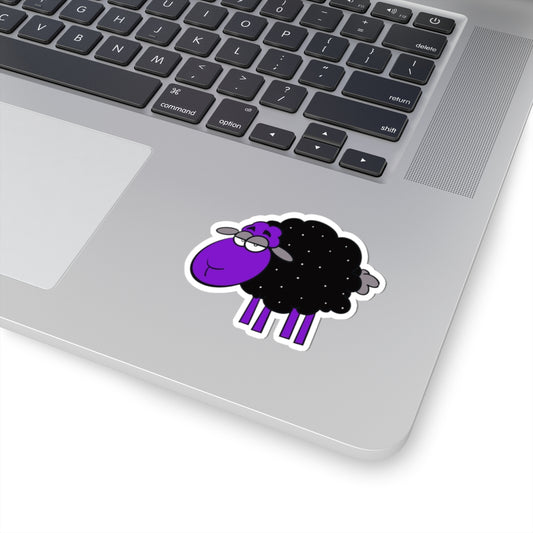 Proud Purple Black Sheep Sticker — Cute Kiss-Cut Vinyl Laptop Decal