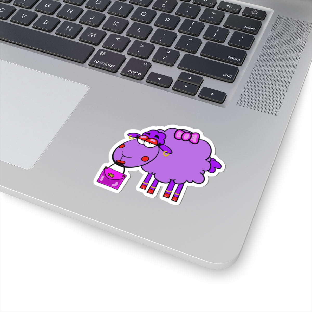 Miss Prude Inspired Sheep Kiss-Cut Sticker — Cute Sassy Sheep Decal