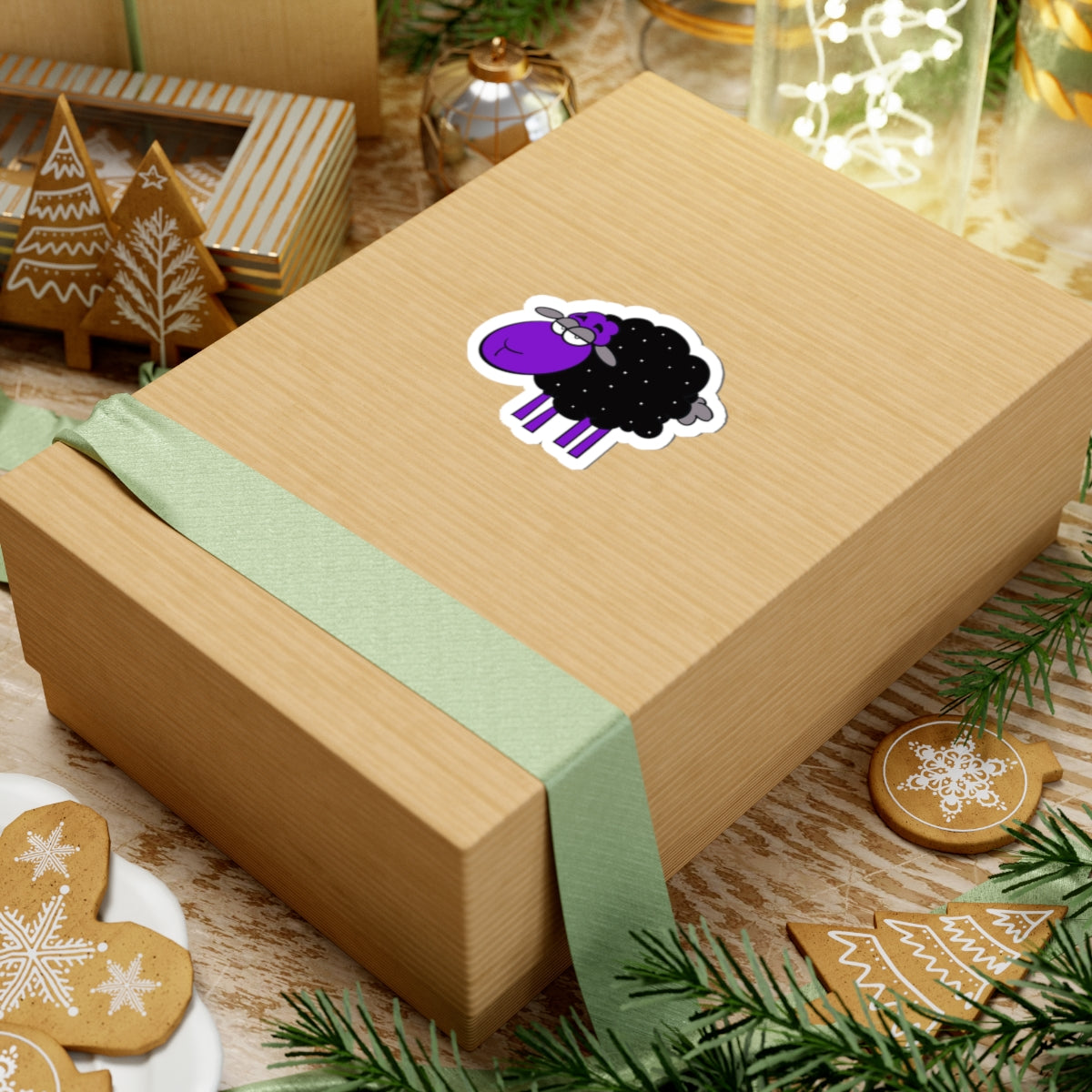 Proud Purple Black Sheep Sticker — Cute Kiss-Cut Vinyl Laptop Decal