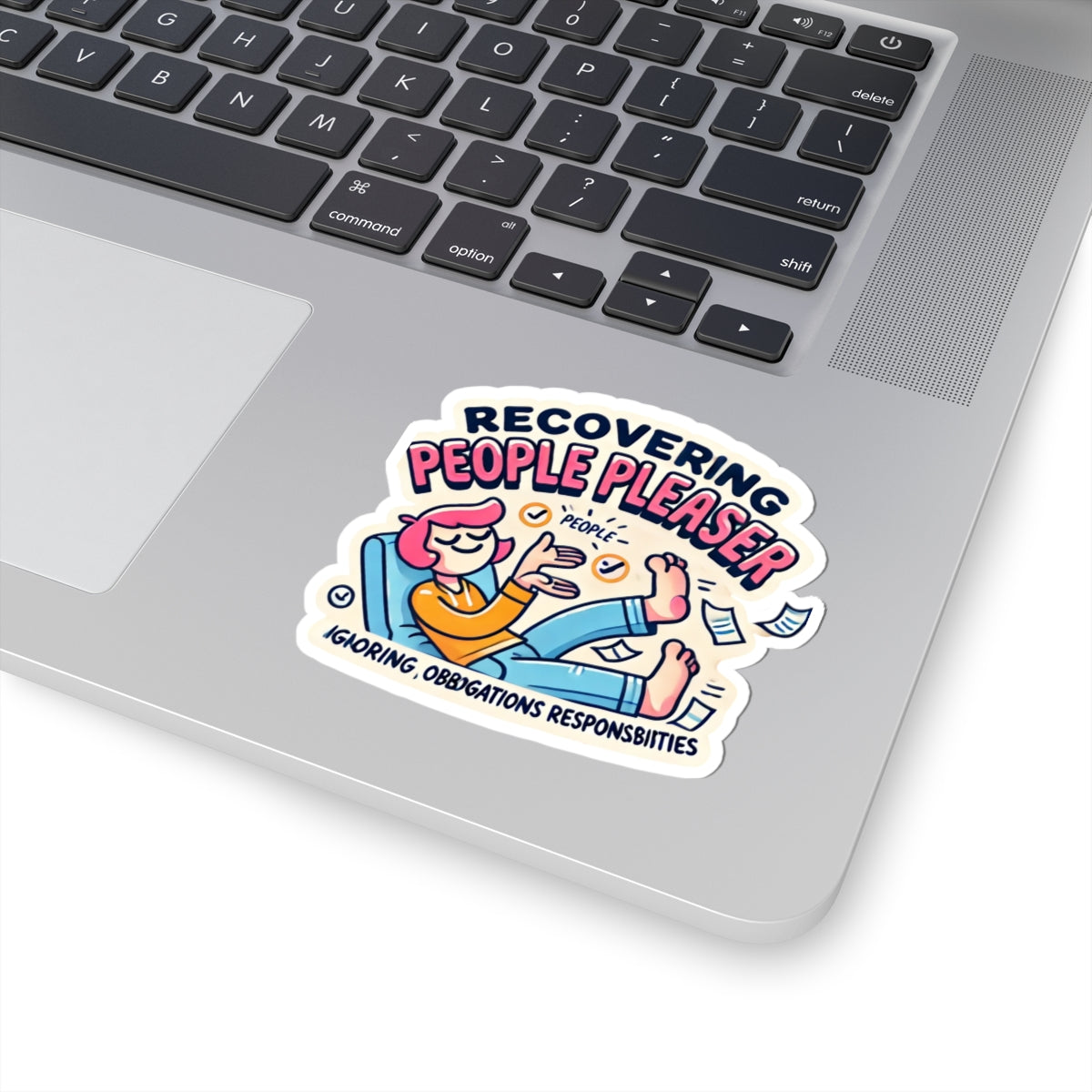 Recovering People Pleaser Sticker — Fun Self-Care Vinyl Decal