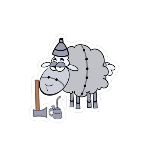 Cute Tinman Sheep Sticker — Cute Outdoor Camper Vinyl Decal