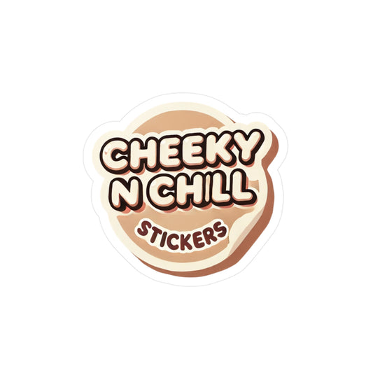 Cheek and Chill Brand Logo vinyl sticker