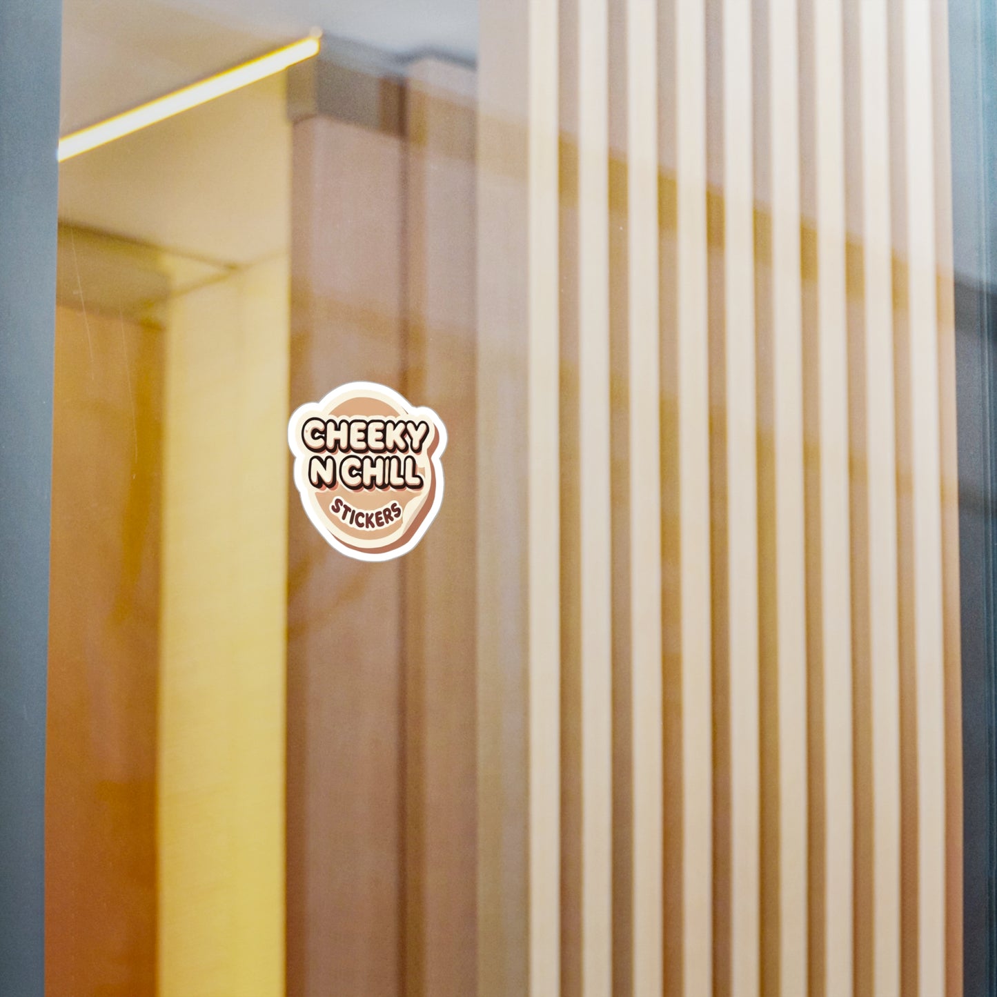 Cheek and Chill Brand Logo vinyl sticker