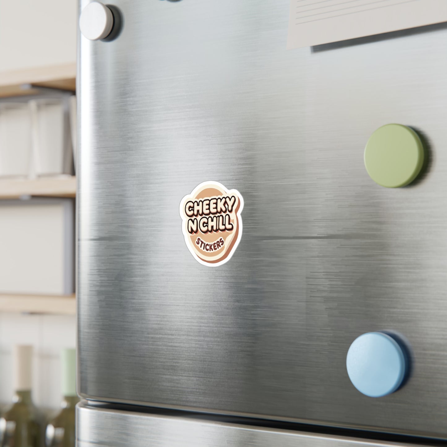 Cheek and Chill Brand Logo vinyl sticker