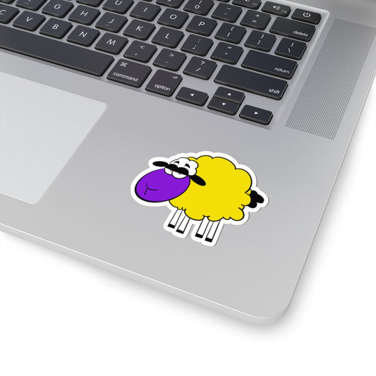 Colorful Inspired Sheep Sticker — Cute Pastel Sheep Kiss-Cut Sticker